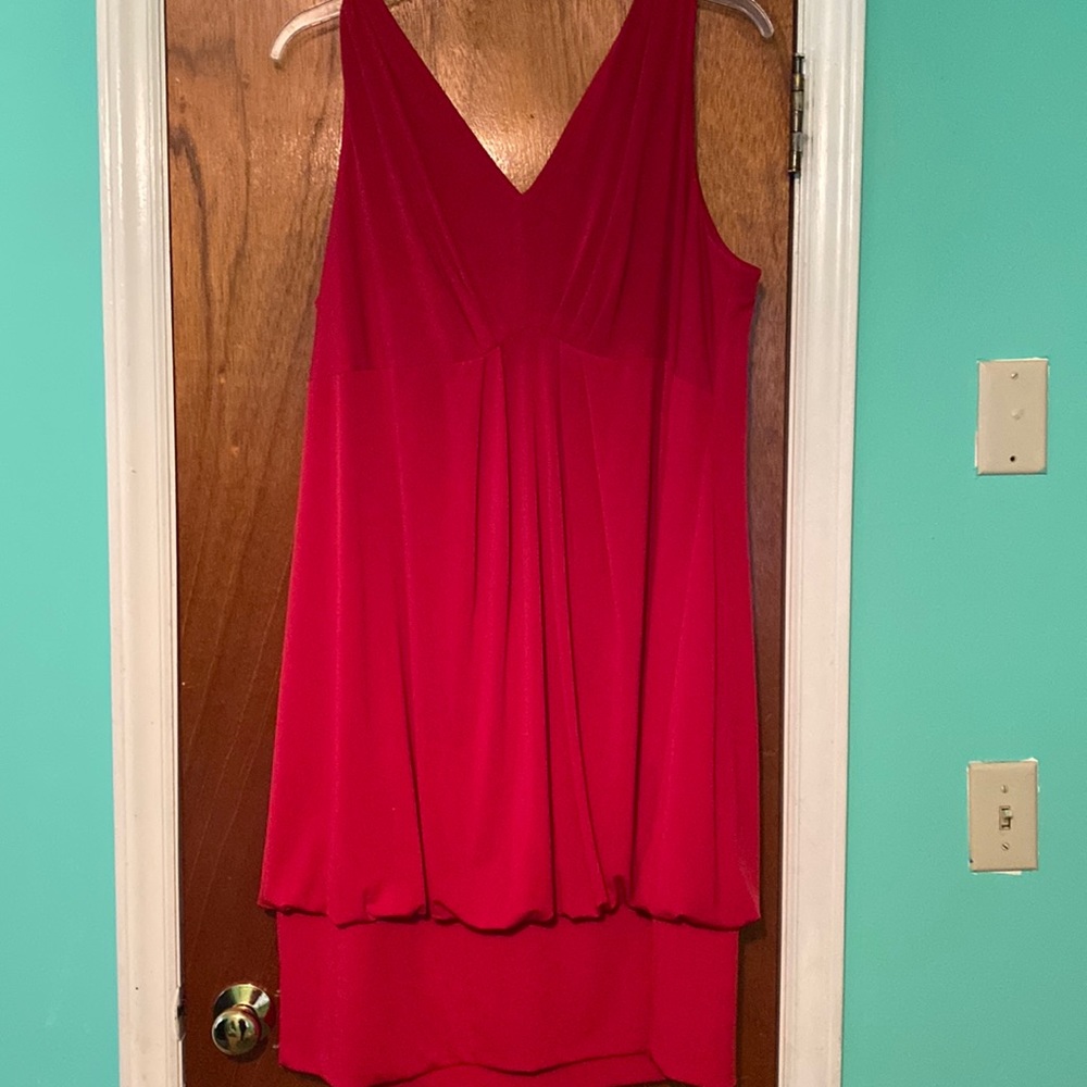 Brand new never worn red sleeveless dress